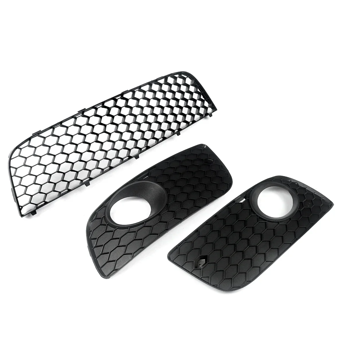 Rejilla delantera de panal para coche, accesorio negro con moldura roja para VW Golf MK5 Jetta/GLI/GTI 2006-2009