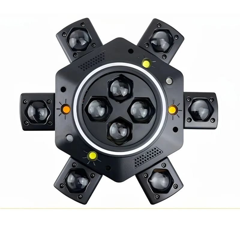 Moving Head Light, Ambient Light, Multi-Beam Rotating Effect Light, Smooth Translation and Tilting