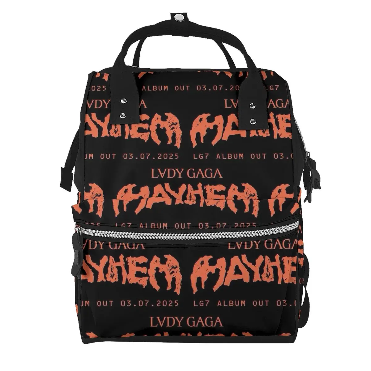 Lady Gaga Mayhem Album Student Backpack School Bag Hiking Travel Daypack for Men Women Bookbag Shoulder Bags