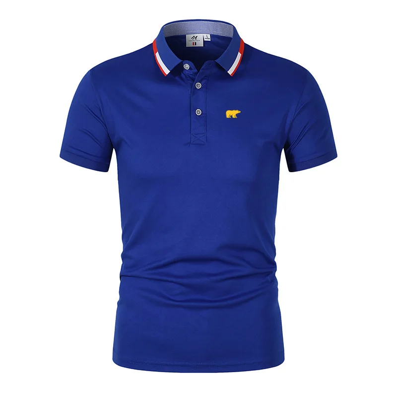 2024 new men's Polo shirt short sleeve comfortable and breathable summer