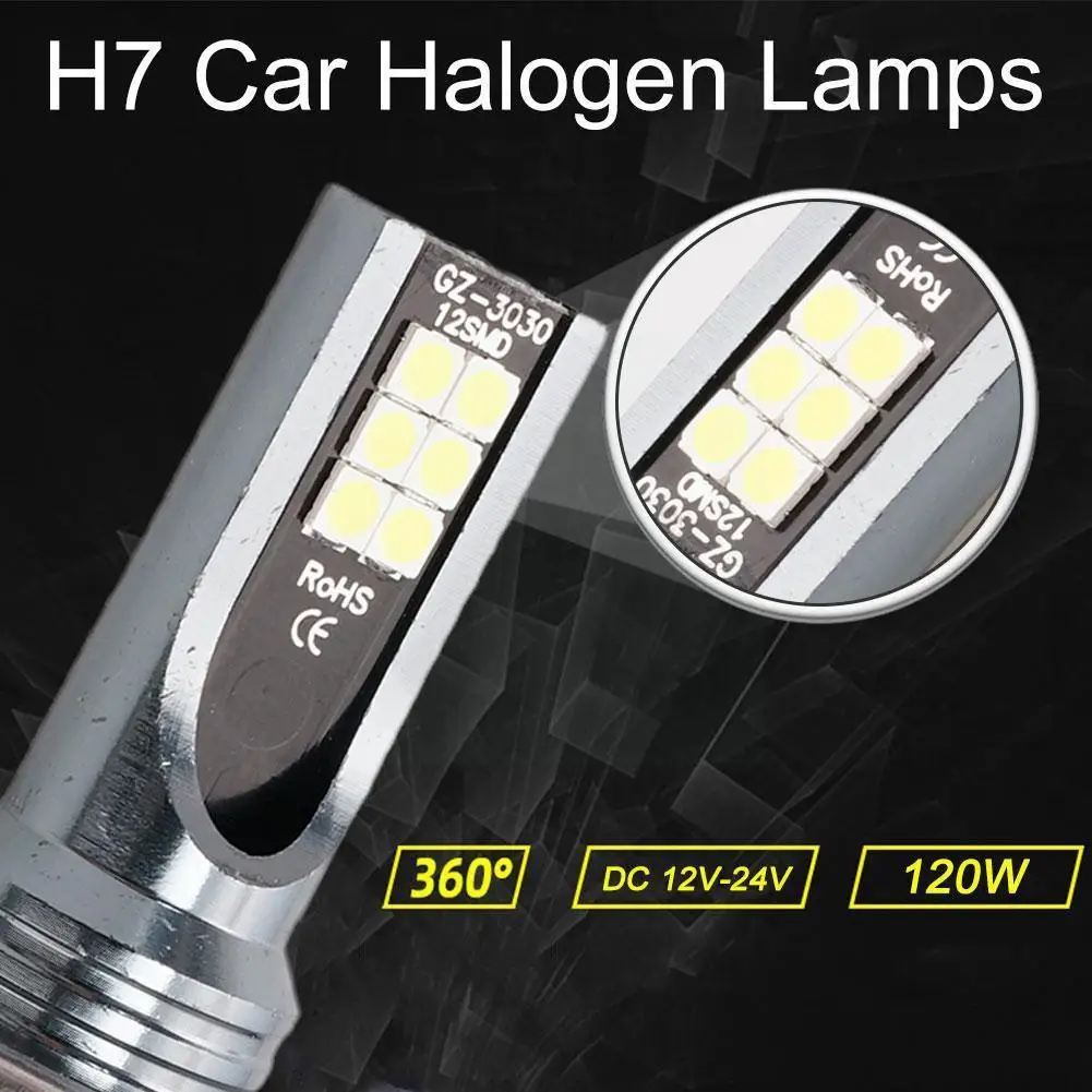 1Pcs H4 H7 LED Car Headlight H11 H1 H3 Car Fog Light Driving 9006 12V Running Bulbs Lamps 26000LM 120W 9005 Auto F2X3