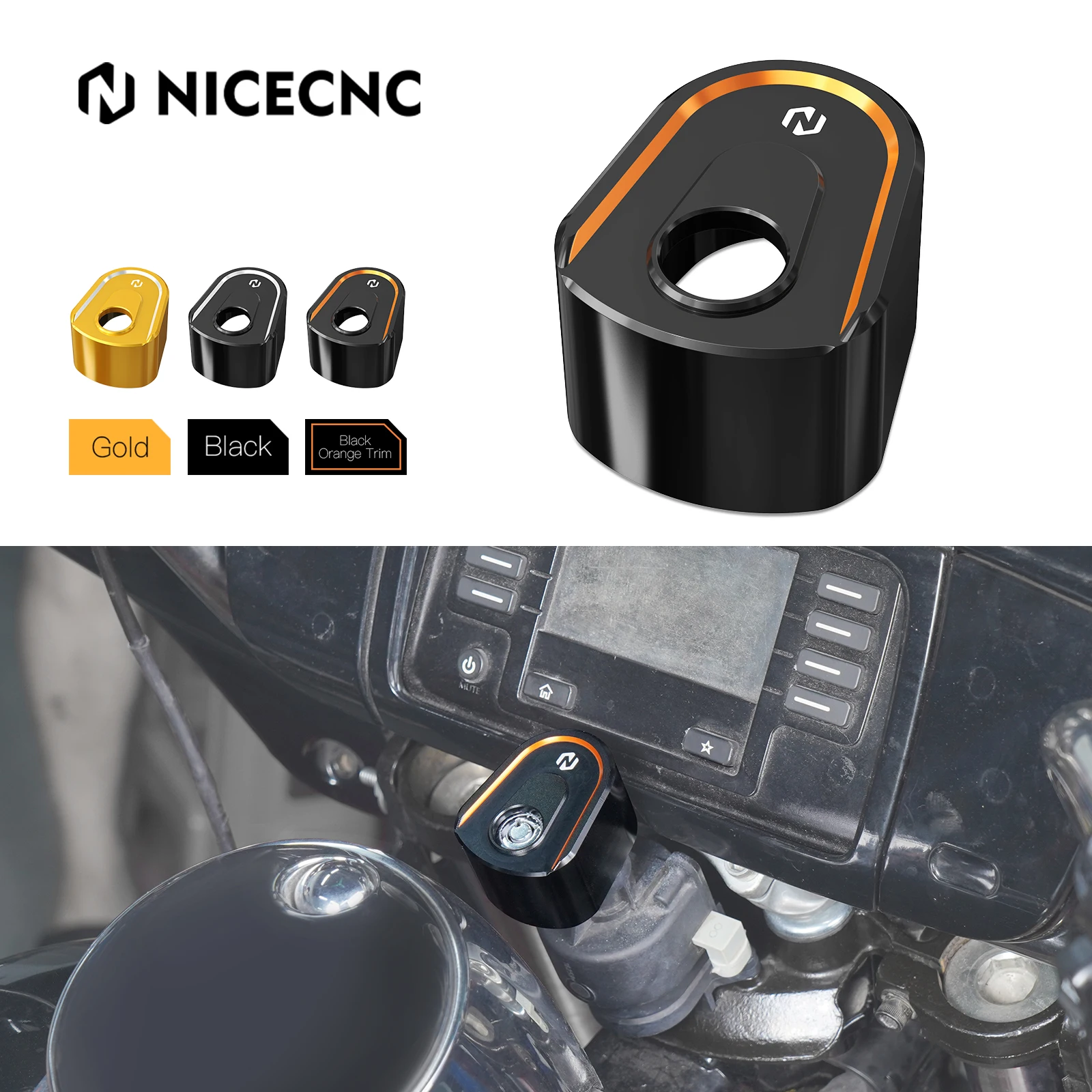

For Harley Street Glide FLHX 2017-2023 Ignition Switch Cover Road Glide FLTRX 2015-2023 Ultra Limited FLHTK 14-23 Electra Glide