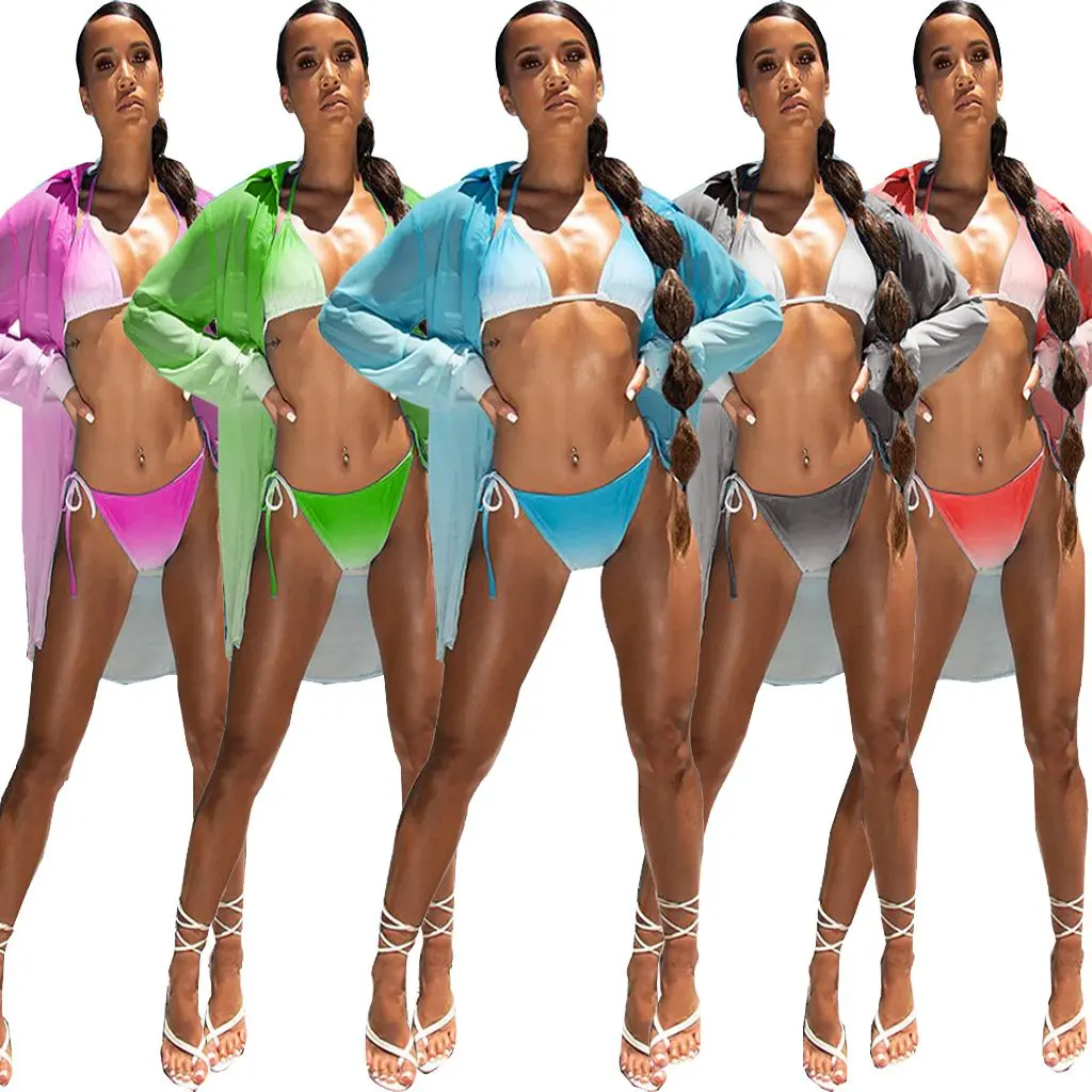 Abito camicia con stampa sfumata da donna Moda per il tempo libero Stile europeo americano SMR10062 Piattaforma Nuovo