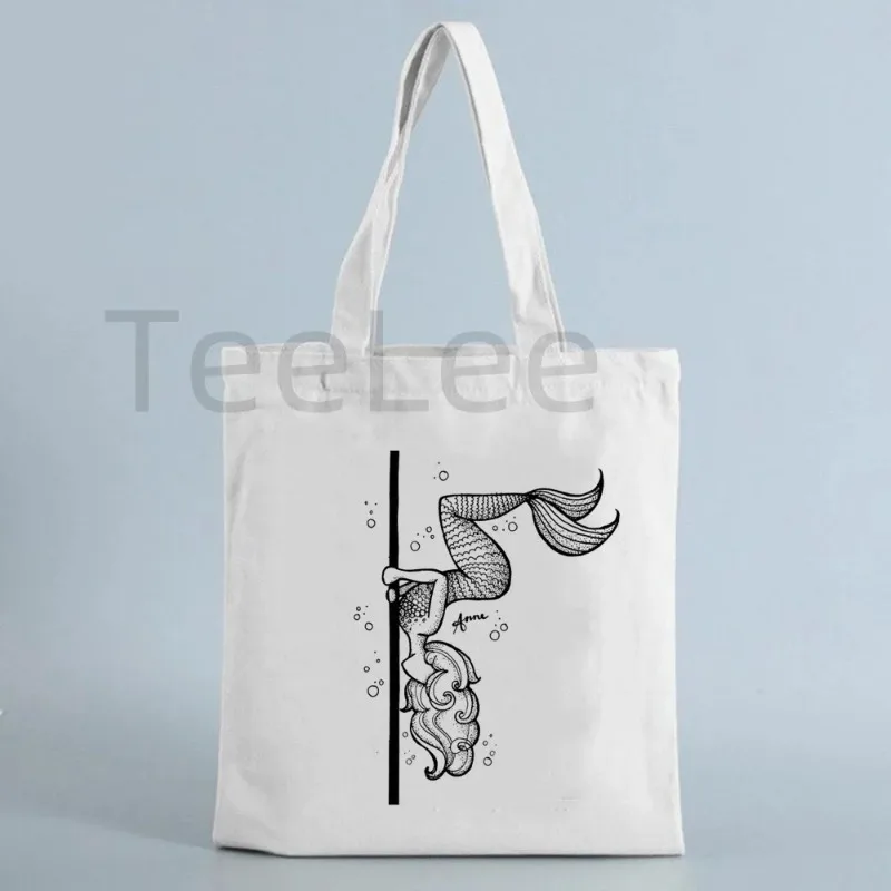 Divertido bolso de mano de baile en barra, bolsas de unicornio Kawaii con envío gratis, bolso de compras reutilizable, bolso de lona de animales, bolsos de moda, regalo