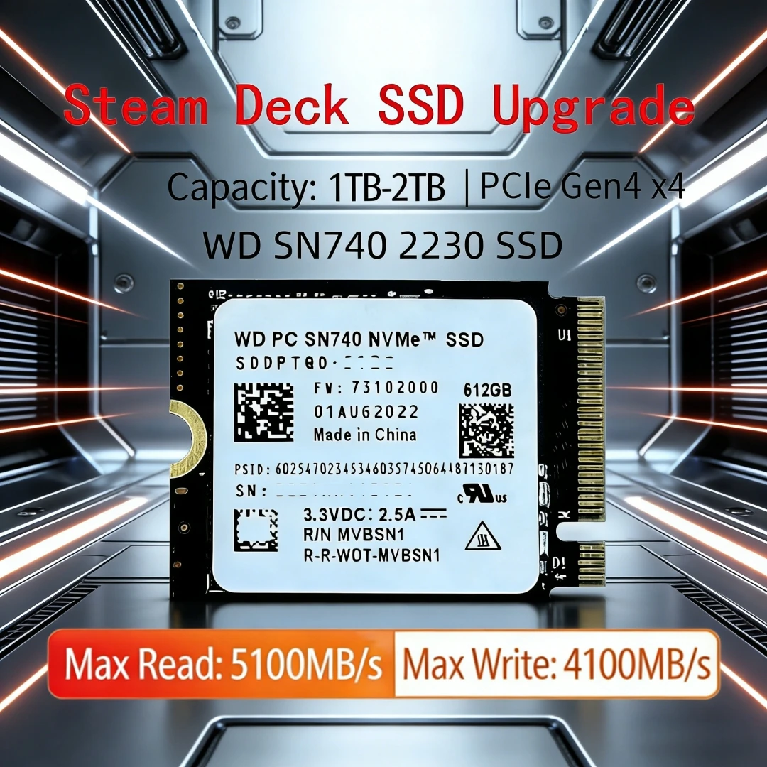 WD SN5000S 512GB & SN740 1TB 2TB NVMe PCIe 4.0x4 M.2 2230 SSD for