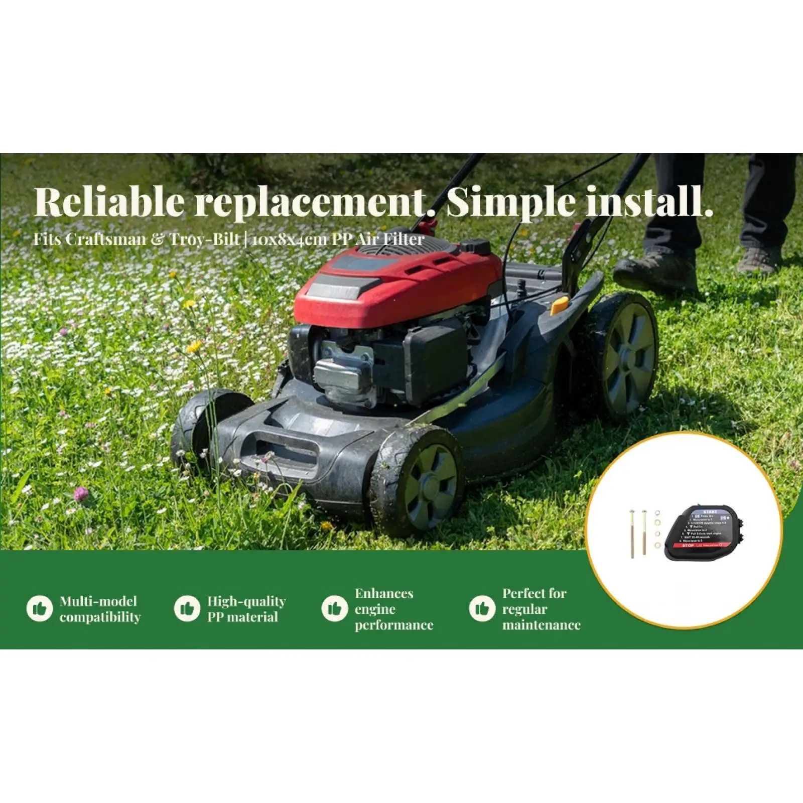 

Trimmer Air Assembly Air for MTD 753-06415 Portable Spare Part Sturdy Repairment