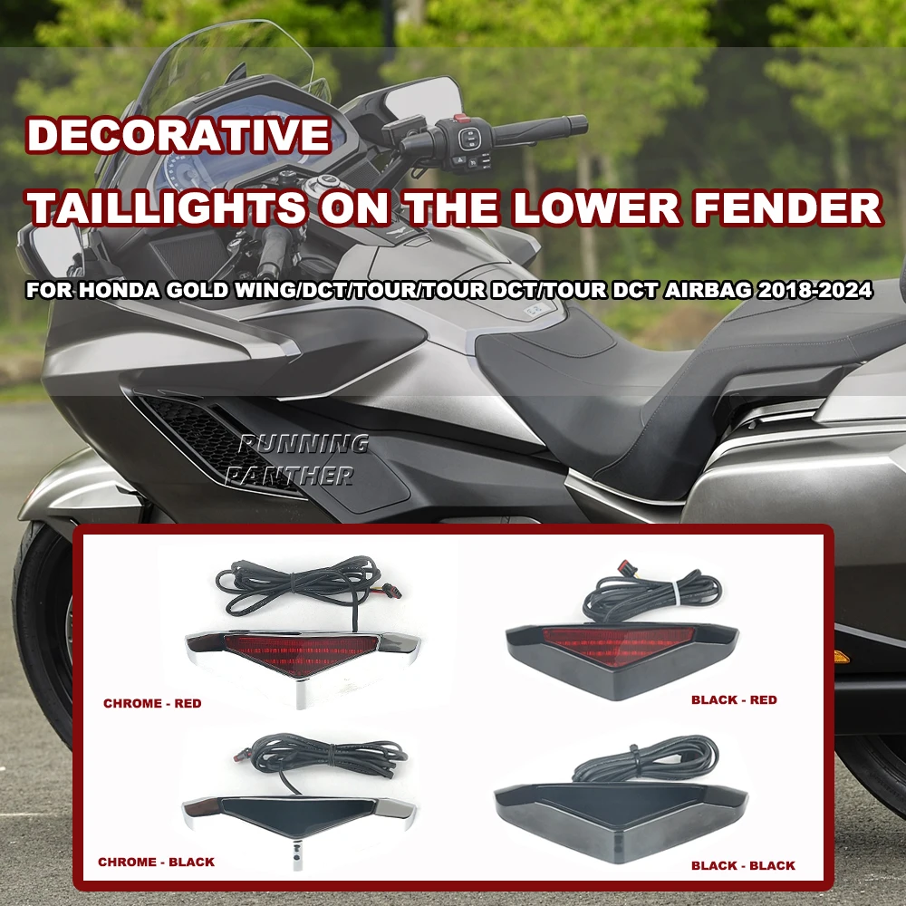 

For Honda Goldwing Gold Wing GL 1800 GL1800 F6B 2018-2025 Motorcycle Rear Fender Trim Tail Light Brake signal light LED Light