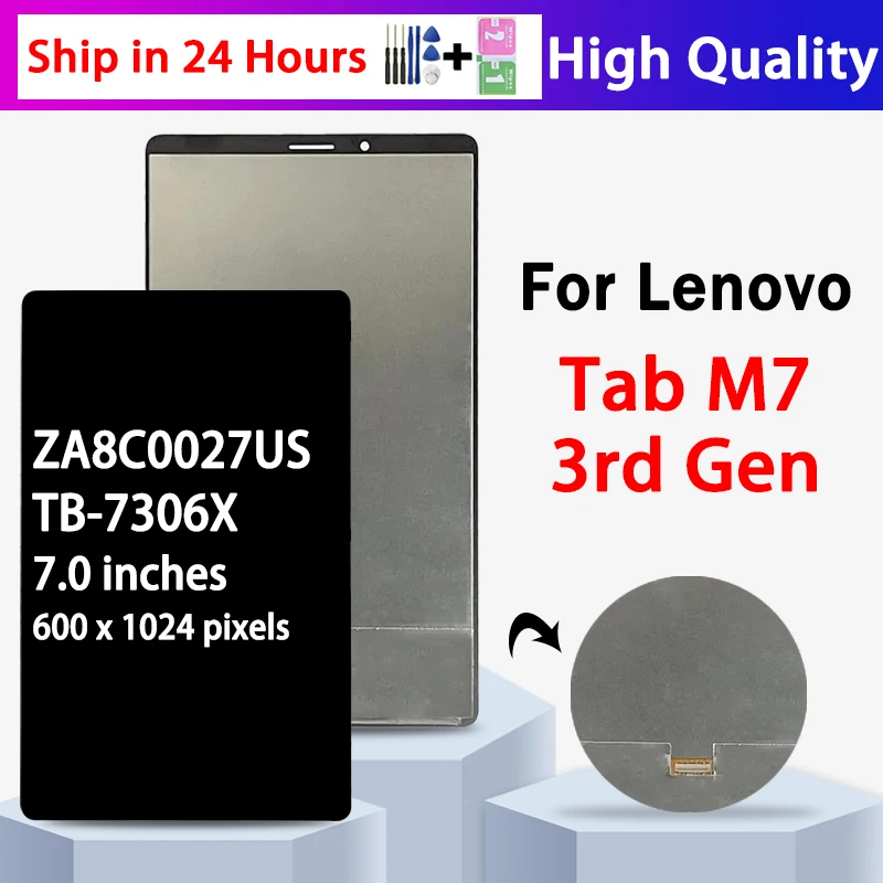 

100% Tested 7306 LCD Display For Lenovo Tab M7 3rd Gen TB-7306 TB-7306F TB-7306X LCD Display Touch Screen Digitizer Assembly