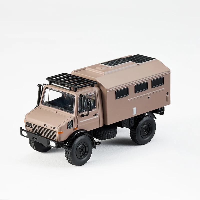 MASSDI 1:64 Schaal Unimog U1300L Rescue Off Road RV Simulatie Legering Model Auto Hobby Collectie Ornament Gift