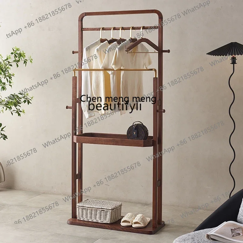 

ss7304 White Wax Adult Coat Rack Living Room Entrance Floor Light Luxury Minimalist Clothes Rack