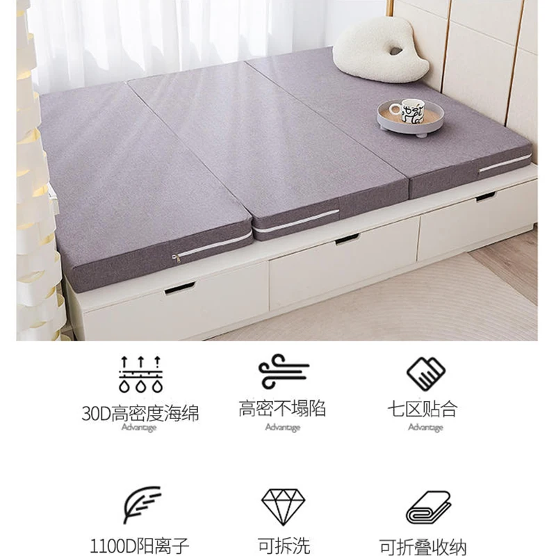 Mattresses Household tatami mat foldable sponge mat is separated by dormitory students single floor sleeping mat