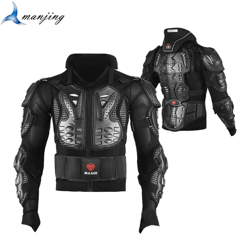 Men Reflecting Motorcycle jacket Armor Roller Skating Skiing Snowboarding Full Body Guard body Armour Net Clothing Breathable