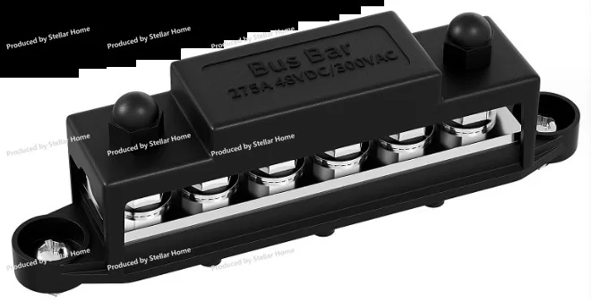 250A High Current Busbar 250A 275A 6-position Busbar Yacht, RV Car Circuit Modification
