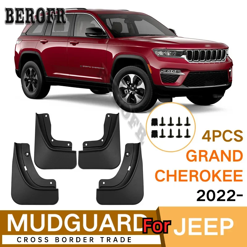 Mud Flaps For Jeep Grand Cherokee 2011-2023 Mudguards Fender Mud Flap Splash Guards Mud Flaps Mudguards