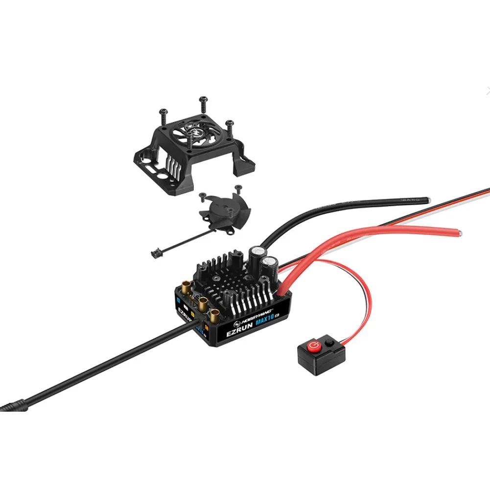 AvaCoreHobbywing EzRun MAX10 G2 80A/140A Waterproof Brushless ESC with 3652/3665 G3 Turbo Inductive Brushless Motor RC for 1/10