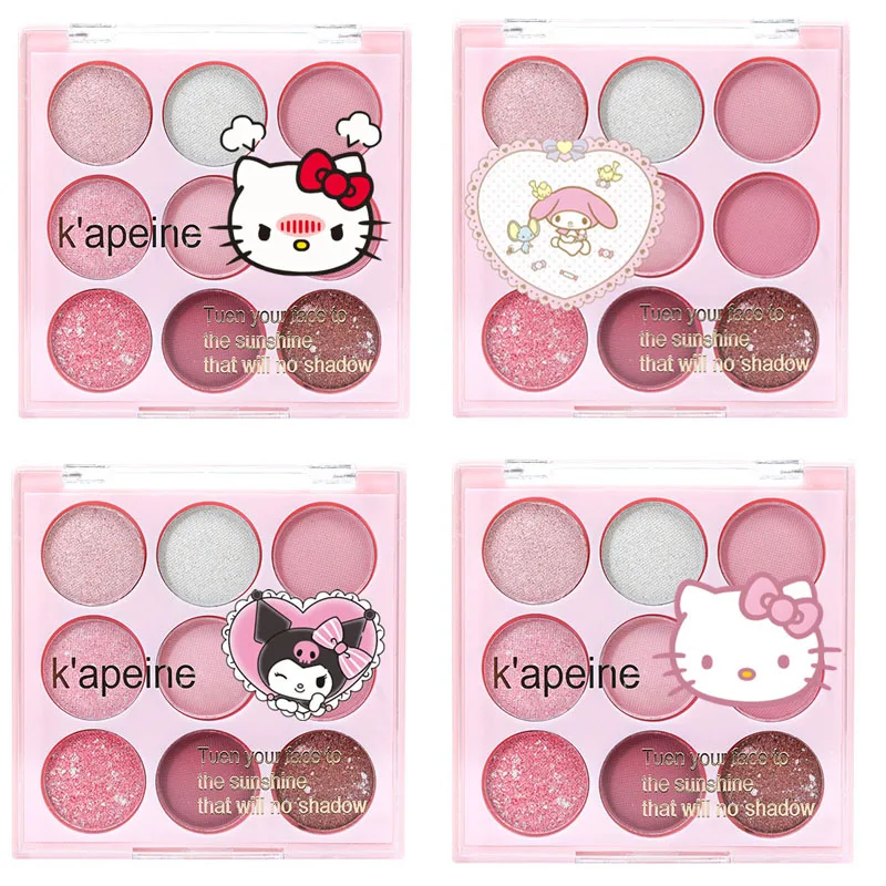 

Flash Hello Kitty палитра теней для век изысканный фестиваль подруги Kawaii инструмент для макияжа реквизит румяна жизнь предметы первой необходимости подарок