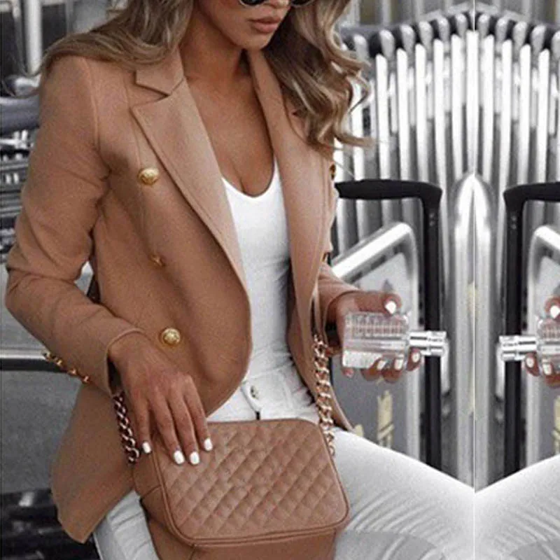 Thin Ladies Blazer Woman 2025 Work Suit Women Jacket Office Lady Formal Female Blazers and Jackets Coat Female Blazer Femme Tops