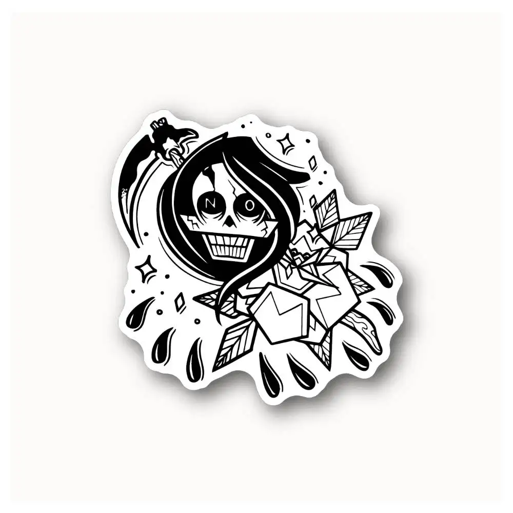 Grim Reaper No Waterproof Stickers For Decorating Car Windows Motorcycles And Computers.