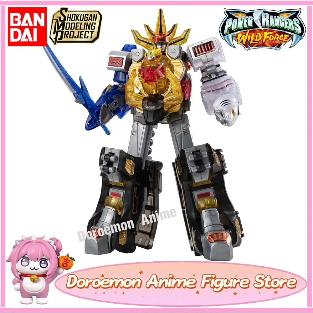 

Предзаказ оригинальных Bandai Smp Power Rangers Wild Force Hyakujuu Sentai Wild Force Megazord Gao King Clear Color Figure Model Kit