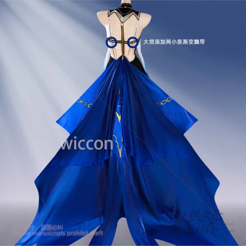 Cartethyia Game Wuthering Waves أزياء تنكرية فستان طويل مجموعة كاملة ملابس تناسب النساء الفتيات فستان مثير حفلة الهالوين تأثيري