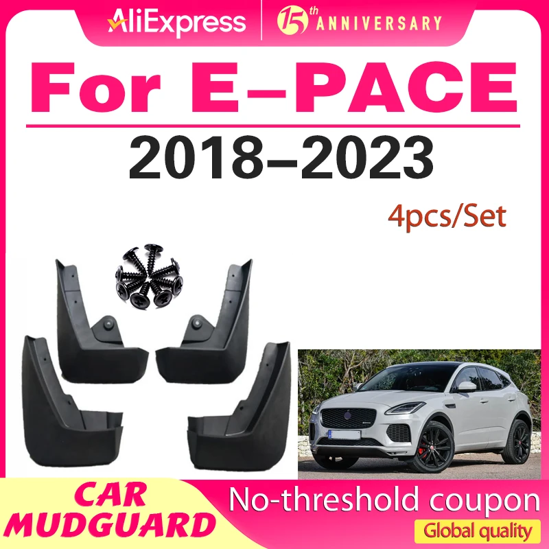 

For Jaguar E-PACE 2018-2023 2019 2020 Shipping High Quality ABS Plastics Automobile Fender Mudguards Mud Flaps