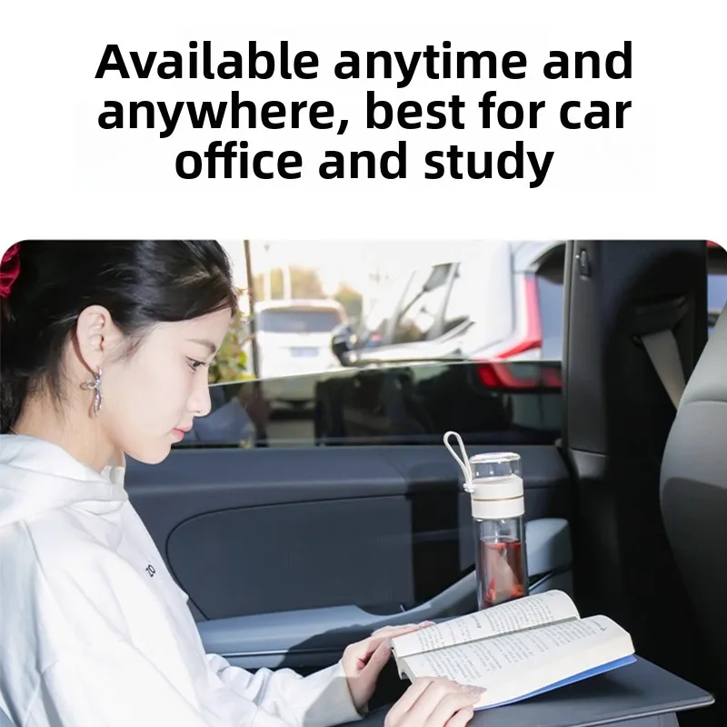 Escritorio plegable ligero para ordenador portátil para cama, mesa con bandeja ajustable portátil, soporte delgado para portátil para uso en sofá, estación de trabajo que ahorra espacio