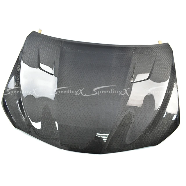 CUSTOMIZED SPX-A STYLE HONEYCOMB CARBON FIBER ENGINE HOOD BONNET FOR 2018-2021 TOYOTA CAMRY