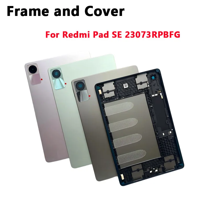 11 inch For Xiaomi Redmi Pad SE 23073RPBFG Back Battery Cover Door Housing Rear Case Repair Parts Replacement