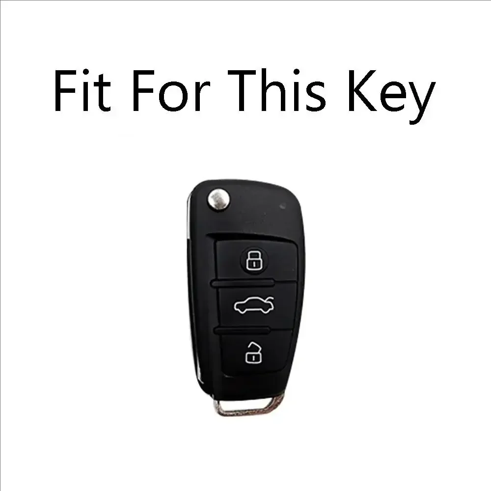 سبائك الزنك سيارة مفتاح القضية غطاء لأودي A1 A3 A4 8P 8L 8V A5 B6 B7 A6 A7 C5 C6 Q3 Q5 Q7 4F S3 S4 S6 RS3 TT قذيفة فوب الملحقات