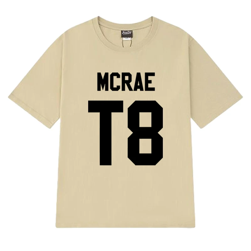 Hot Sale Tate McRae T8 concert Fashion printed T shirt Unisex harajuku Classic short sleeve T-shirts Men Women 100% Cotton Tops