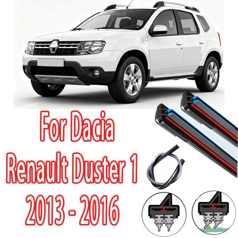 

Wiper LHD Front Wiper Blades For Dacia Renault Duster 1 2013 - 2016 2014 2015 Windshield Windscreen Window 20"+20" Accessories