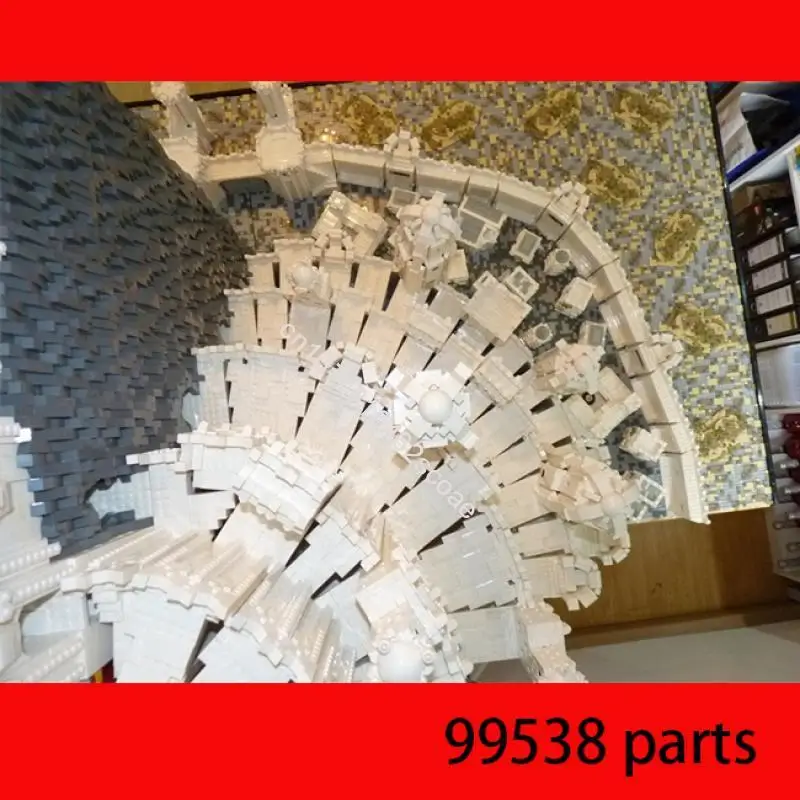 Dostosuj 99538 Części Wieża Strażnicza Kamienne Miasto Siedem Pierścieni - Część A Bardzo Duże Klocki MOC dla Dorosłych Zestawy Modelarskie Prezent