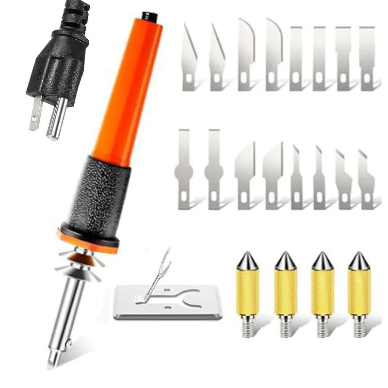 26 DIY Tool Engraving Knife Engraving Heat Transfer Head Pyrograph Pen Set 8 Different Blade Engraving Tools