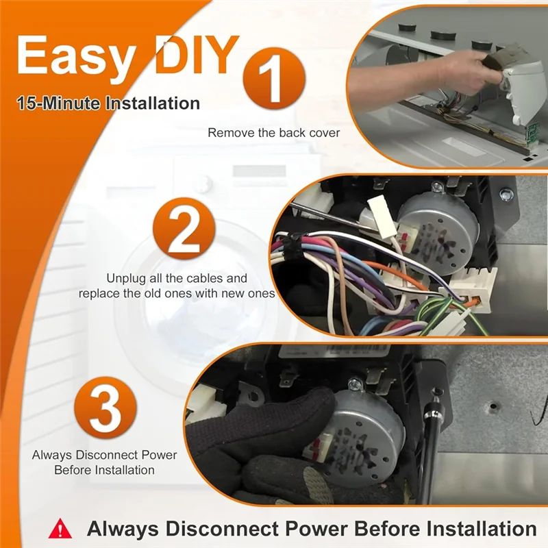 【RECOMENDAR】رقم جزء المجفف W10185981 مناسب لدوامة كينمور Maytag Amana استبدال 418-095-20-B5 AP6016540 WPW10185981 PS117 #4