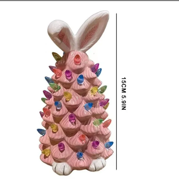 

Easter Bunny LED Resin Statue‌ - Glow-in-the-Dark Garden Decor for Holiday Party