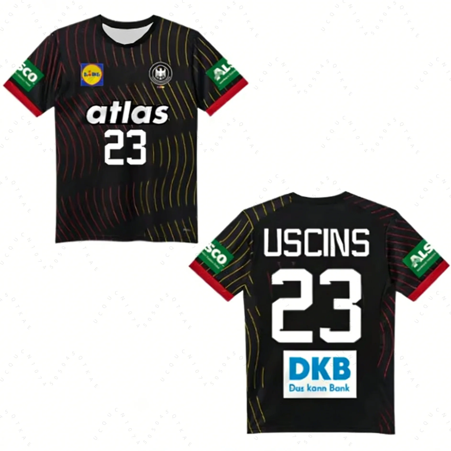 2026 German New Dhb Handball Jersey T-Shirts Quick Drying Breathable Sportswear Short Sleeved Men's Outdoor Fitness Casual Tops