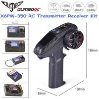 DUMBORC 6CH RC Transmitter X6PM-350 with BL3F/P6FG/P6FP/P6DCG/P4FMG 4/6CH Gyro Receiver 2.4GHZ Kit for RC Car Boat Tank Parts