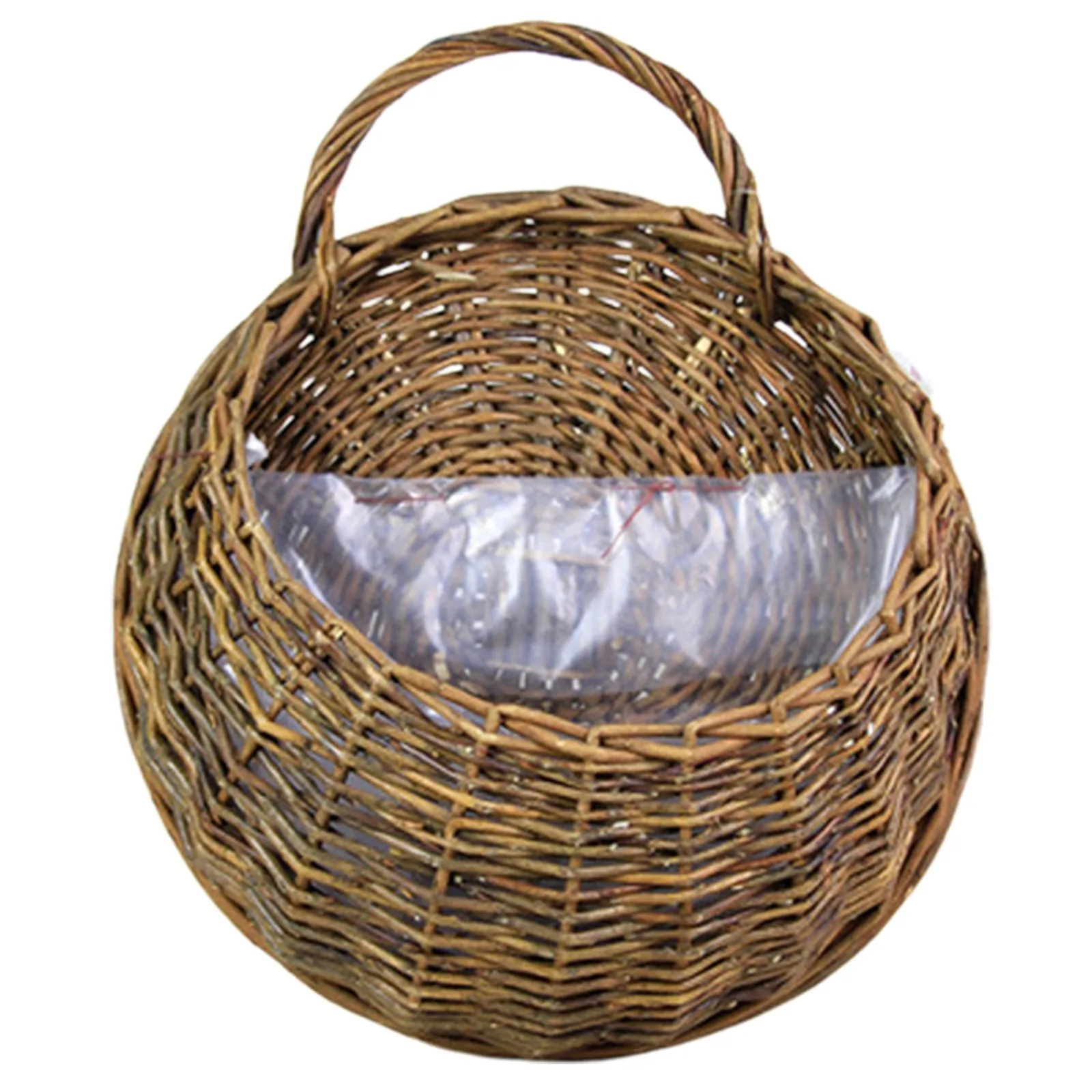 Wall Mount Rattan Basket Handmade Wicker Flower Pot Hanging Woven Vase Baskets Cachepot For Garden Balcony Home Decor 2024