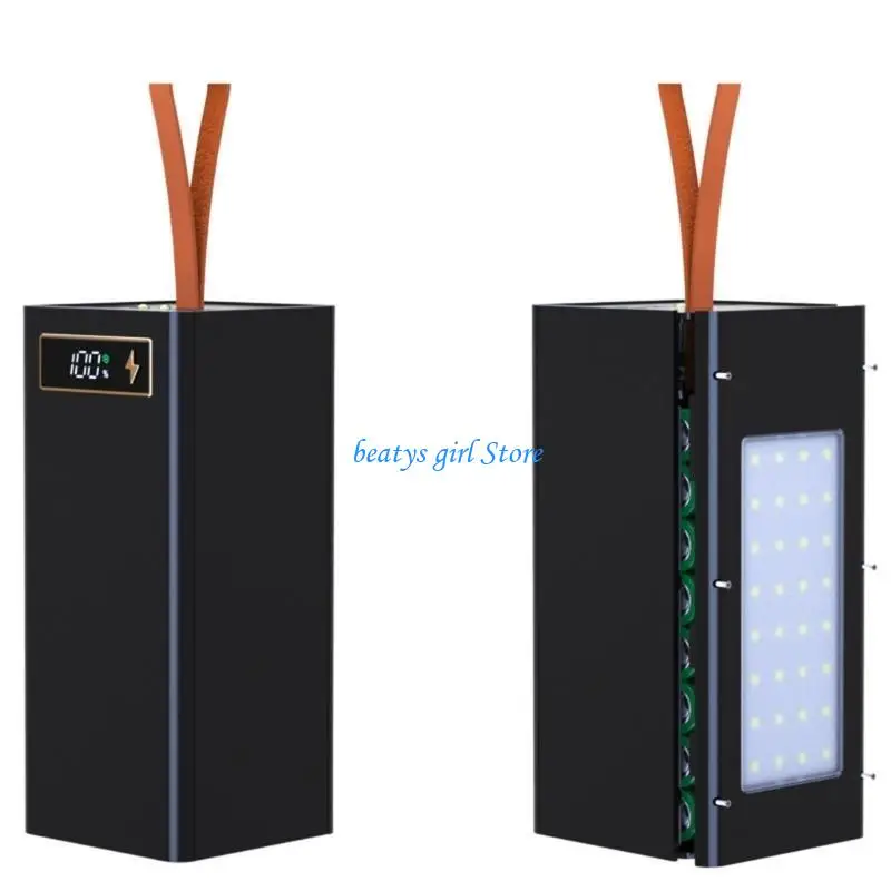 

C7AB 32x18650 Battery Case Pack Mobile Case DIY Box Light