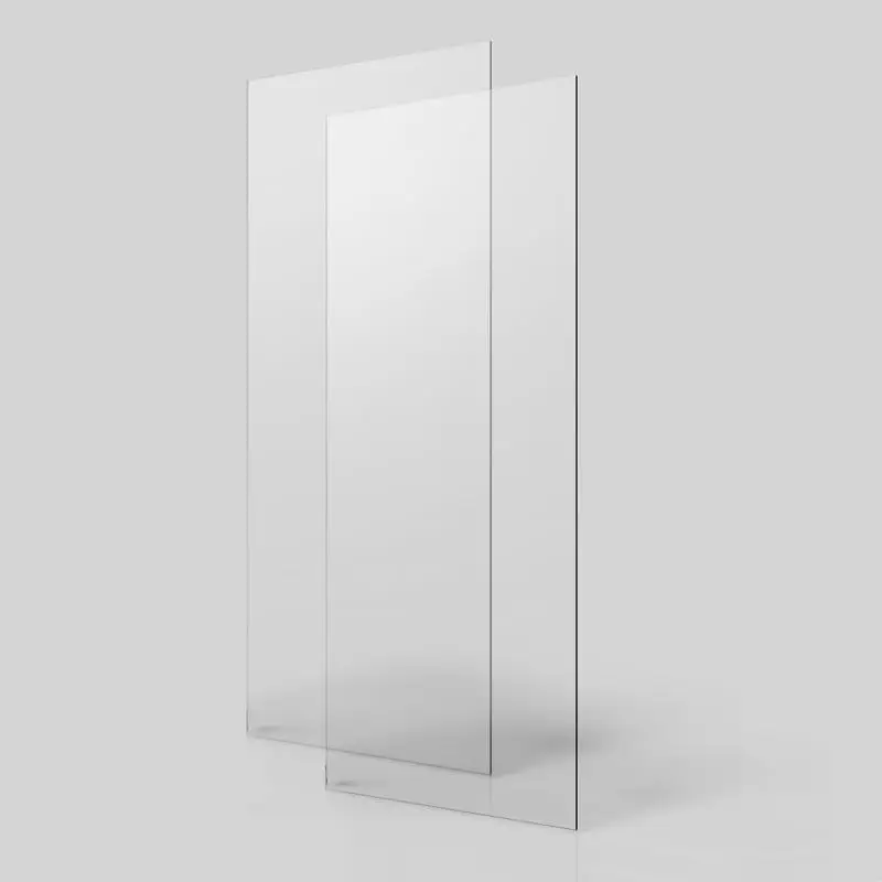 

24" Clear Tempered Glass Panel 1/4" (6mm) - Durable & Stylish Design for Home or Office Use
