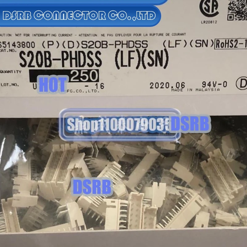 

20 шт./лот, 100% новые и оригинальные S20B-PHDSS 20P 2.0MM