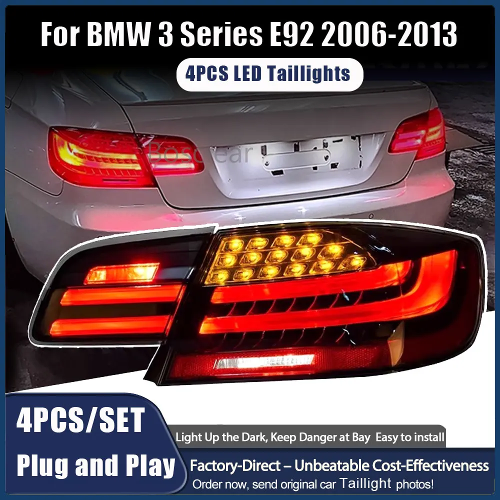 

E92 Upgrade for BMW 3 Series E92 2006-2013 E93 M3 Coupe LED Dynamic Tail Lights DRL Signal Lights High Brightness Reverse Brake