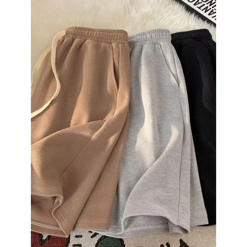 Sports Shorts Summer Men And Women Couple Loose Cotton Sweat Shorts Thin Cropped Pants Loungewear Pajama Shorts