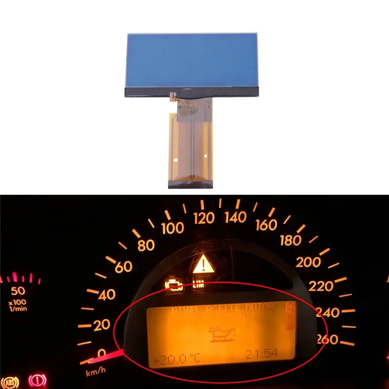 -A15I Cluster para W203 Clase C 2000-2004 W463 Clase G 2002-2007 Panel de instrumentos Pantalla LCD Reemplazo de píxeles Rep