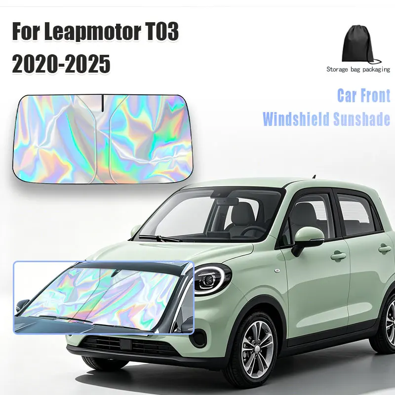 

For Leapmotor T03 2020-2025 Car Windshield Sunshade Cover Front Window Sun Shade Visor Auto Interior UV Protection
