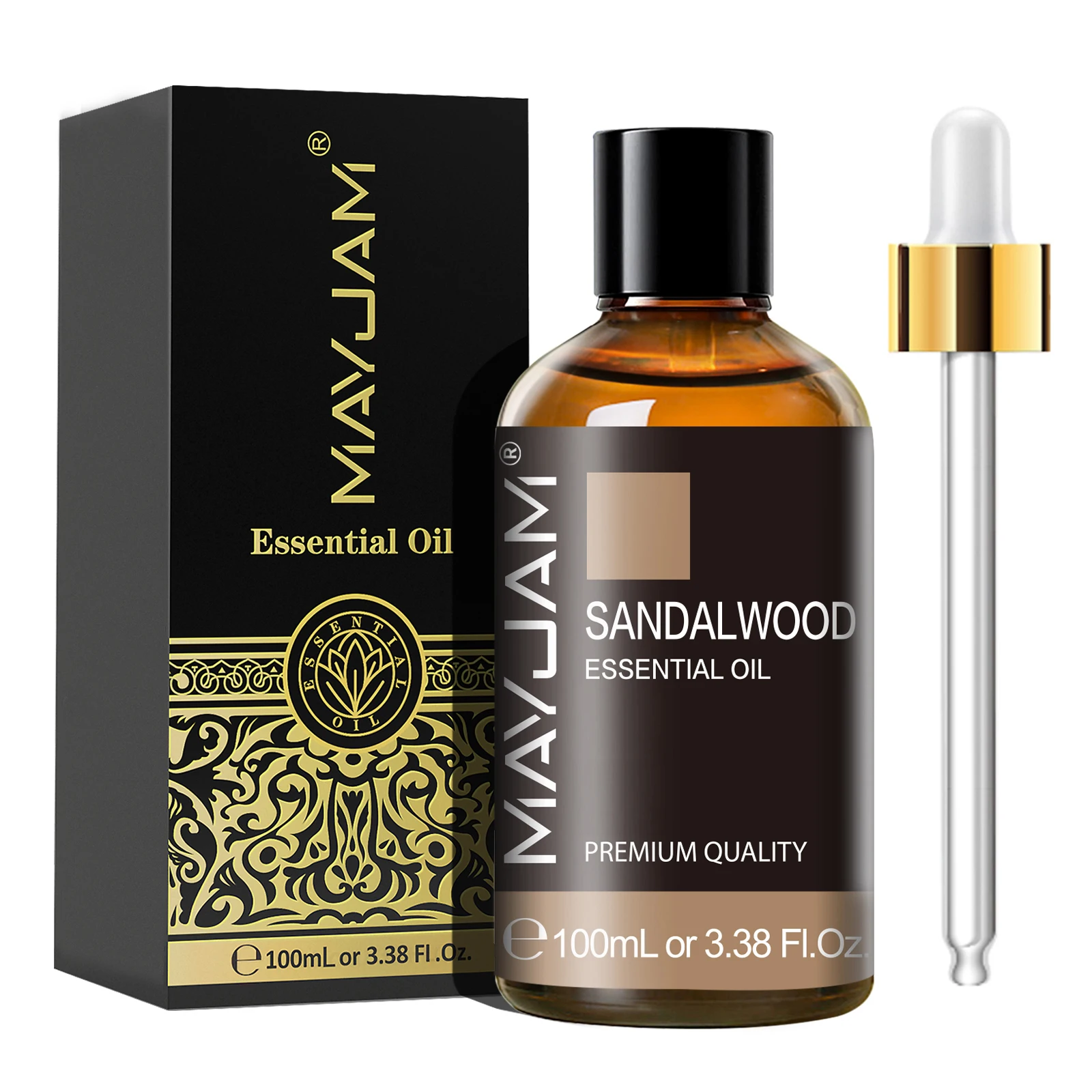 100ml Extrait de plante pur Huiles essentielles d'aromathérapie Bois de sandal Jasmin Vanille Rose Lavande Menthe poivrée Citronelle Camphore Citron Eucalyptus Huile essentielle d'arôme pour diffuseur