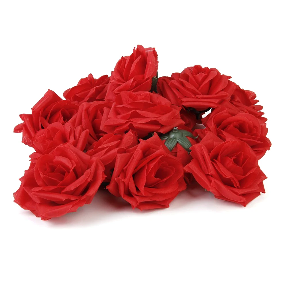 

20pcs Rose Heads Wedding Decoration Rose 8cm Diameter 5 5cm Height Wedding Decoration Artificial Bridal Table Decor Flowers