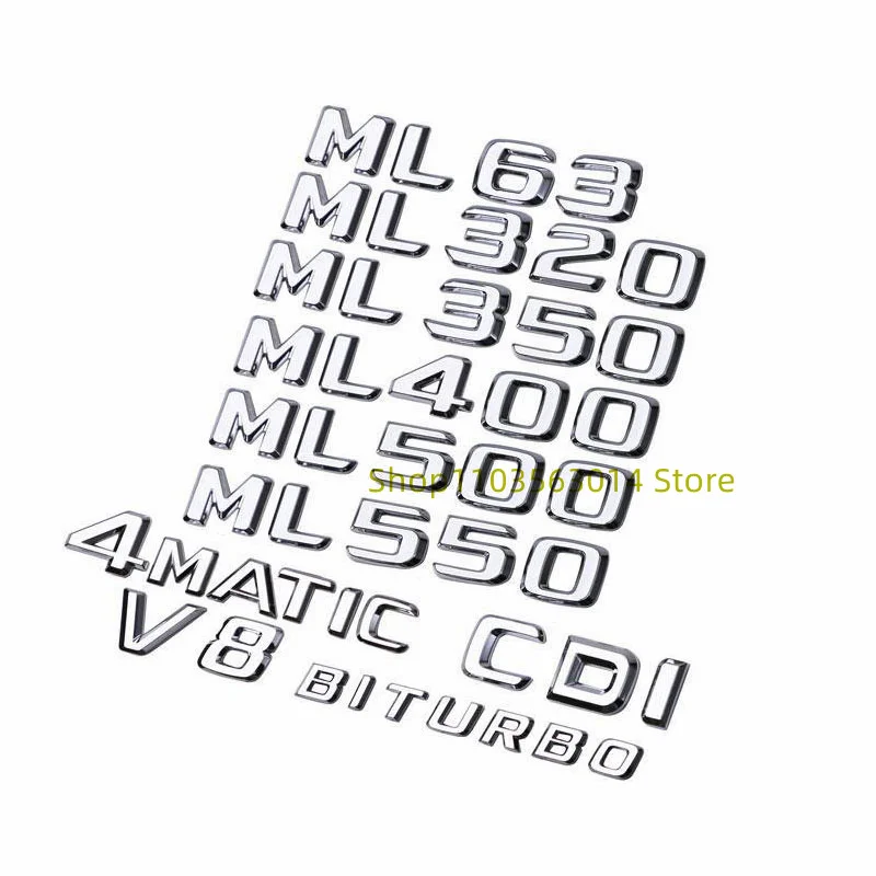 

Для ML-класса ML55 ML63 ML300 ML320 ML350 ML400 ML500 ML550 CDI CGI эмблема в багажник, черный значок 2015