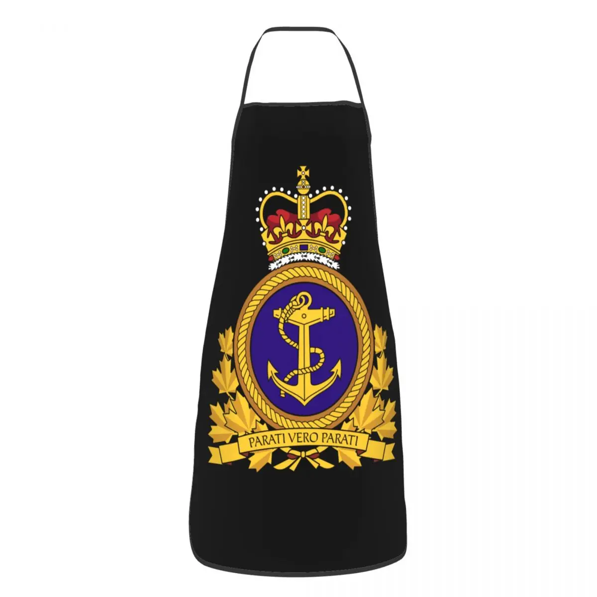 Unisex Royal Canadian Navy Kitchen Chef Cooking Baking Apron Men Women Canada Anchor Emblem Tablier Cuisine for Gardening