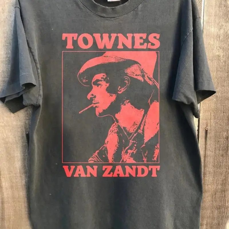 Townes Van Zandt Felix Cotton White T shirt All Size S 4XL